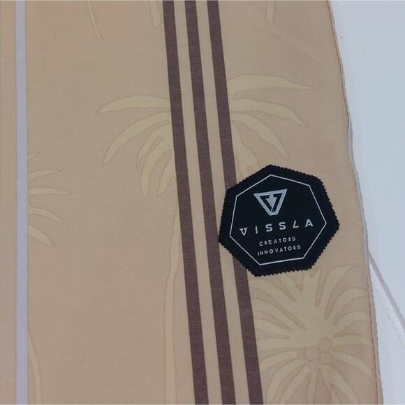 VISSLA Twentynine Mens 16.5" Board Shorts Size 38 Upcycle Coconut Phathom Palms - Picture 6 of 10